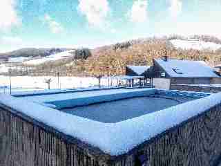 Camping La Romiguiere : 2019 01 23 La piscine sous la neige